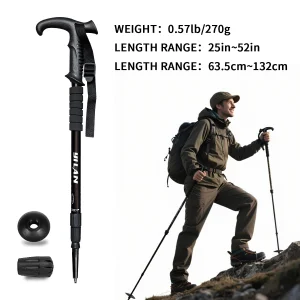 Ultralight Hiking poles Shock Absorbing